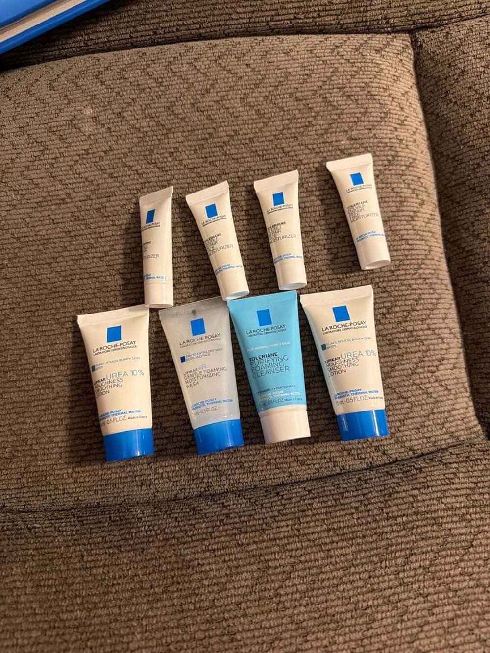 La Roche-Posay 8-Piece Skincare Sample Set: Toleriane & Lipikar 0.5oz & Travel S
